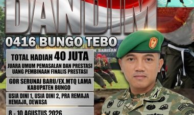 Kejuaraan Pencak Silat Terbuka Piala Dandim 0416/Bungo Tebo Resmi Digelar, Perebutkan Hadiah Rp40 Juta