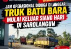 Aturan Jam Operasional Diduga Diterobos, Truk Batu Bara Keluar Siang Hari di Sarolangun