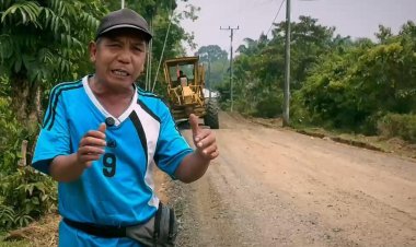 Warga Dusun Tenam Kabupaten Bungo Sambut Antusias Perbaikan dan Pengaspalan Jalan Utama: Mantap Terima Kasih Pak Bupati!