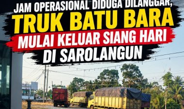 Aturan Jam Operasional Diduga Diterobos, Truk Batu Bara Keluar Siang Hari di Sarolangun