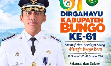 Datuk Rio Deni Novrizan SE Sampaikan Ucapan HUT ke-61 Kabupaten Bungo, Dukung Semangat Menuju Bungo Baru
