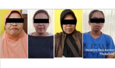 Asyik Berjudi, Nenek dan 3 Emak-Emak Ini Diamankan Polisi