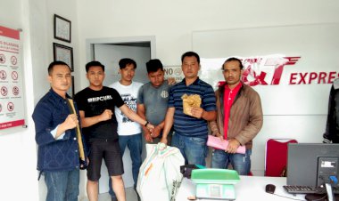 Saat Mengambil Barang di Ekspedisi, Seorang Pria Diringkus Petugas BNNP Jambi