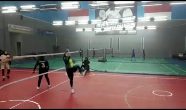 Adaptasi Cuaca Dingin, Atlit Sepak Takraw Jambi Digembleng di Sukabumi