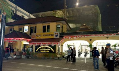 Polsek Wonokromo Diserang Orang Tak Dikenal, Seorang Polisi Terluka