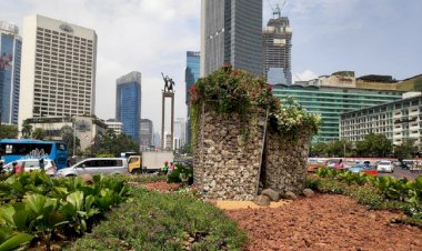 Dari Getah Getih Kini Batu Gabion Hadir di Bundaran HI