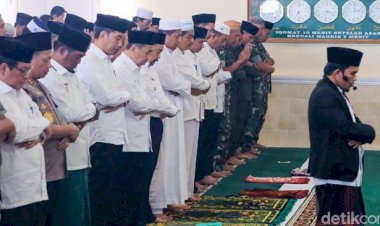 Jokowi Gelar Salat Minta Hujan di Riau