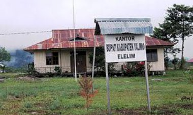 Gedung Bekas Kantor Bupati Yalimo Papua Dibakar Orang Tak Dikenal