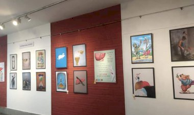 Karya Edi Dharma Kartunis Jambi Hadir di Pameran New Delhi India