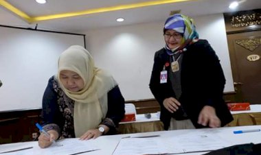 Bupati Masnah Tandatangani MoU Layanan Informasi Publik Pemkab Muarojambi dengan LKBN Antara