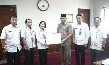Sekda Teken MoU Uji Petik Pencegahan Korupsi Bersama BPS