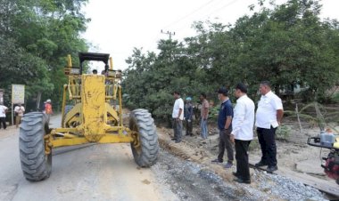 Kadis PUPR Provinsi Jambi Tinjau Proyek Peningkatan Jalan di Muarojambi dan Batanghari