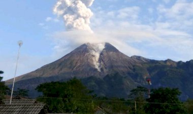 Gunung Merapi Meletus, Muntahkan Awan Panas 1000 Meter