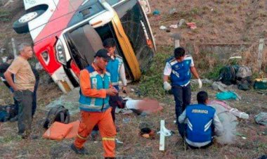 Kecelakaan! Sopir Bus Kramat Jati Mengantuk, Dua Penumpang Tewas 15 Luka-luka