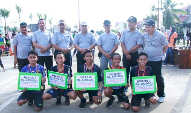 Lomba Lari 10 K Pemkab Tanjab Barat, Sekolah Ini Boyong Medali