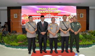 Sekda Hadiri Pisah Sambut Wakapolda Jambi