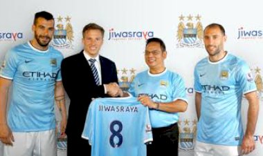 Wow! Ternyata Jiwasraya Sponsori Manchester City Rp13,5 M per Tahun