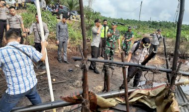 Operasi Illegal Drilling di Pauh Sarolangun, Tiga Pelaku Diringkus
