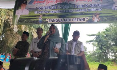 Hadiri Sedekah Payo Turun Baumo di Desa Sarangburung, Begini Pesan Masnah