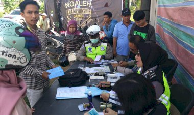 Sejam Razia, Satlantas Muarojambi Tilang Puluhan Pengendara