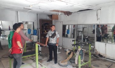 Layak Disebut Gudang, Tempat Latihan Atlet PBBSI Tanjab Barat Sungguh Memperihatinkan
