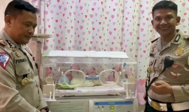 Viral Aksi Polisi Antar Ibu Mau Melahirkan Ketika Macet di Tol Meruya