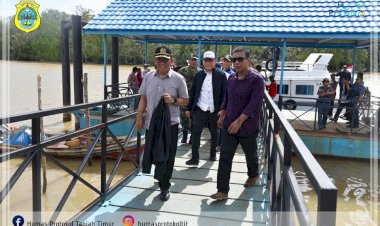 Bupati Tanjab Timur Dampingi Kunker DPR RI Dan DPRD Provinsi Jambi Ke Ujung Jabung