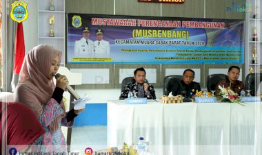 Mewakili Bupati Staf Ahli Setda Tanjab Timur Pimpin Musrenbang Kecamatan Muara Babak Barat
