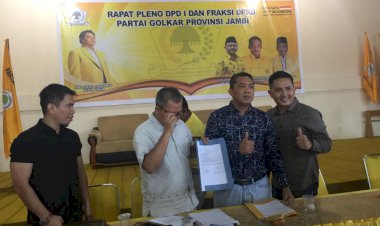 Musda DPD I Golkar Jambi, Mantan Anggota Dewan Ini Diam-diam Ambil Formulir Pendaftaran