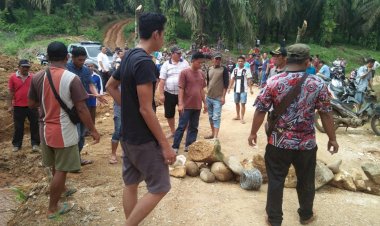 Ratusan Warga Pulau Jelmu Bungo-Jambi Blokir Jalan Kebun PT Jamika Raya, Rio Faisal: Tak Ada Kontribusi!