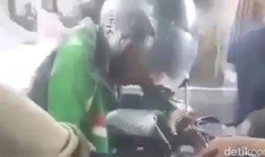 Viral! Pengemudi Ojol di NTB Diam Kaku di Atas Motor, Begini Kata Polisi