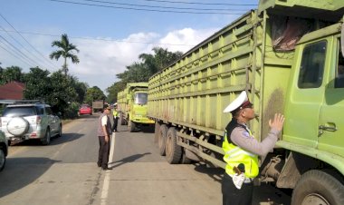 Razia Gabungan, Puluhan Kendaraan Ditilang di Tanjab Timur
