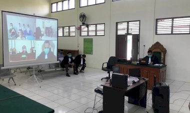 Antisipasi Corona Sidang di Pengadilan Negeri Jambi Pun Dilakukan Secara Online