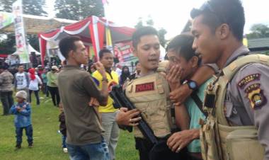 Beraksi di Kampanye Akbar Fasha-Maulana, Pencopet Nyaris jadi Bulan-bulanan Massa