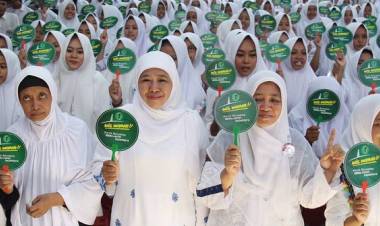 Khofifah akan komunikasikan dukungan kepada Jokowi dengan Demokrat