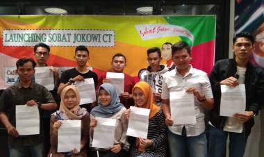 Relawan Anak Muda Jambi Deklarasikan Jokowi-Chairul Tanjung