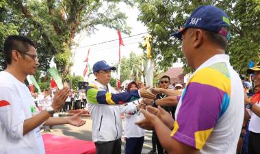 Obor Api Asian Games 2018 di Kantor Gubernur NTB Lombok