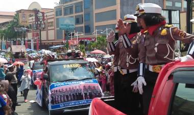 1 Pleton Polisi Cilik Binaan Polresta Jambi Ini Bikin Pengunjung Histeris