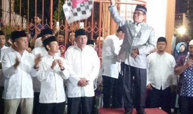 Tahun Baru Islam, Lima Ribu Api Obor Terangi Kantor Gubernur Jambi