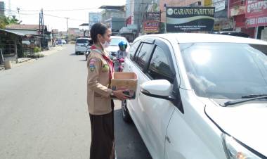 Siswa Pramuka SMA 1 Kota Jambi Galang Dana untuk Korban Gempa & Tsunami Palu