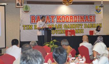 Sekdaprov Jambi Minta Tim Restorasi Gambut Daerah Mampu  Cegah Kerusakan Ekosistem