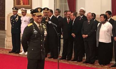 Andika Perkasa Ucapkan Sumpah Jabatan Sebagai KSAD