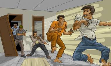 Begini Aksi Baku Tembak Polisi dengan Pelaku Pembunuhan