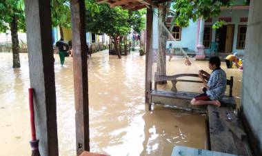BREAKING NEWS!! Puluhan Rumah Kampung Penual Bungo Terendam Banjir