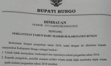 Mashuri Keluarkan 6 Himbauan Soal Perayaan Pergantian Tahun Baru, Ini Isinya