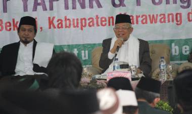 Ma'ruf Amin Minta Pengurus NU Kawal Kondusifitas Pemilu