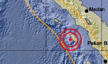 Gempa 5,2 SR dan 4,5 SR Guncang Pulau Nias