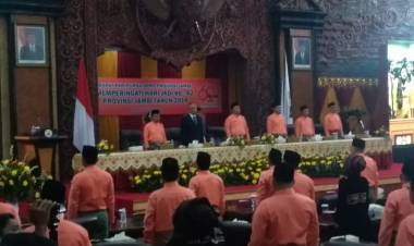 Para Tersangka KPK Pimpin Sidang Paripurna HUT Provinsi Jambi ke 62