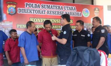 Polda Sumut Gagalkan Narkoba Jaringan Malaysia