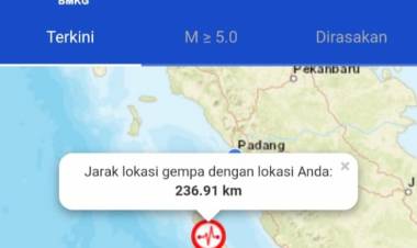 Breaking News!!! Guncangan Gempa juga Dirasakan Warga Merangin